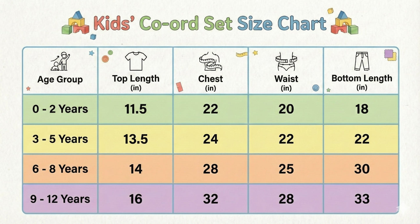 Premium Botanical Embroidery Co-Ord Set for Kids