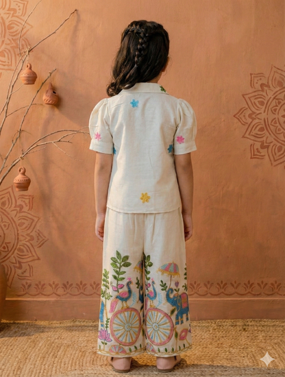 Cute Designer Traditional Wear Set with Bow Headband