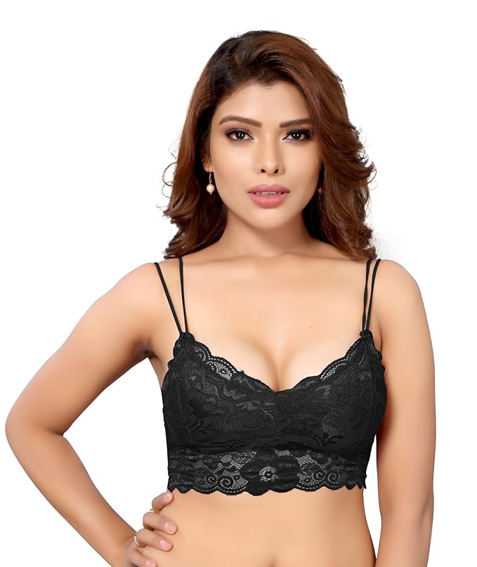 Women's Net Pack of 1 Full Comfortable Padded Chami Bra for Everyday Wear