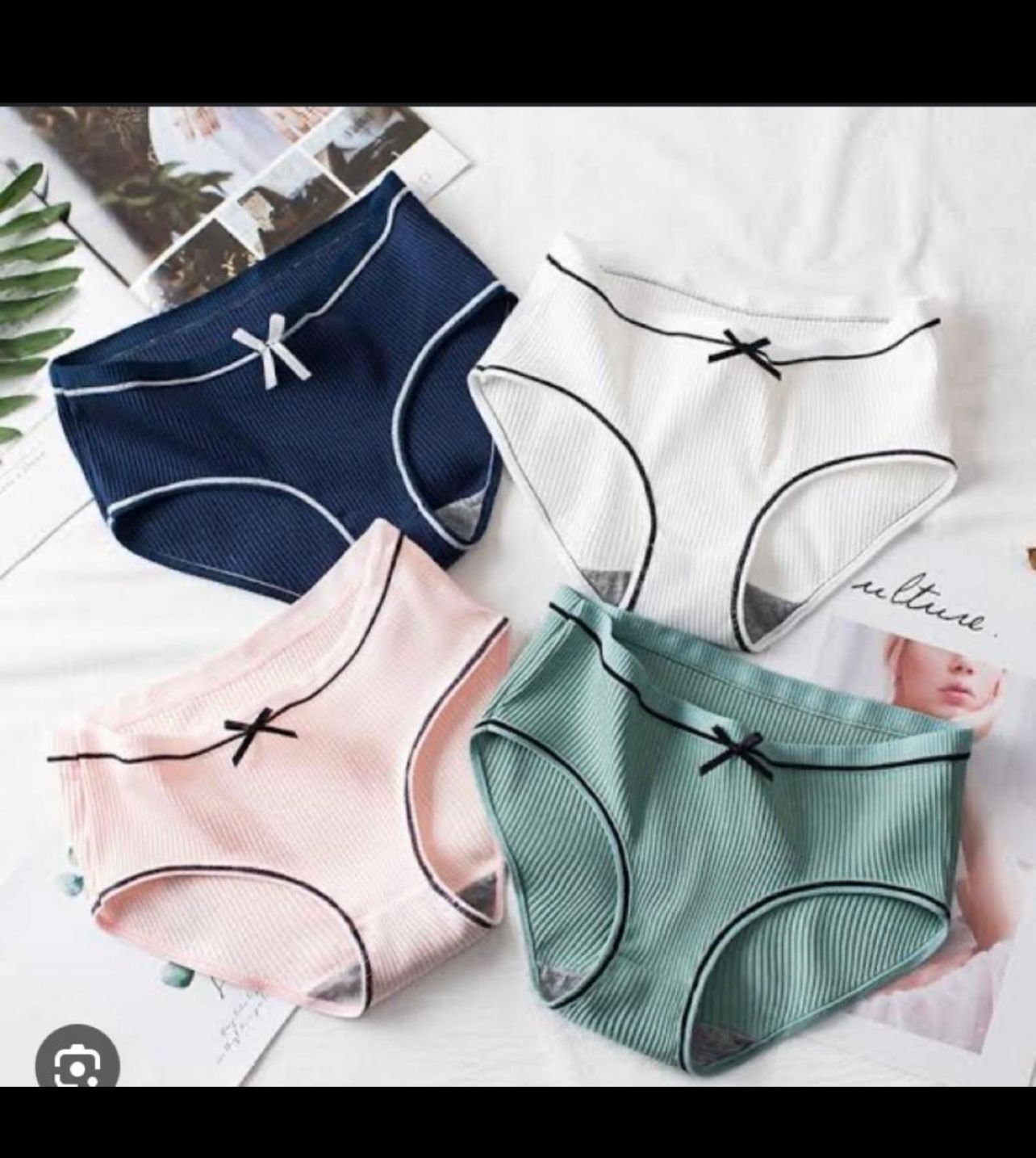 Tippsy Women's Cotton Bow Breathable Thread Cotton Hipster Panties (Pack of 3)