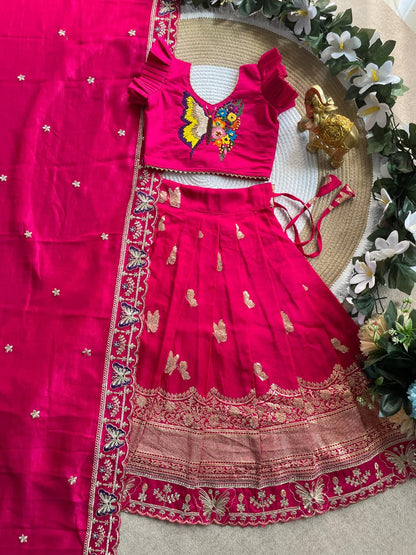 Butterfly Buff Lehengha-Choli & Dupatta | Sky nora