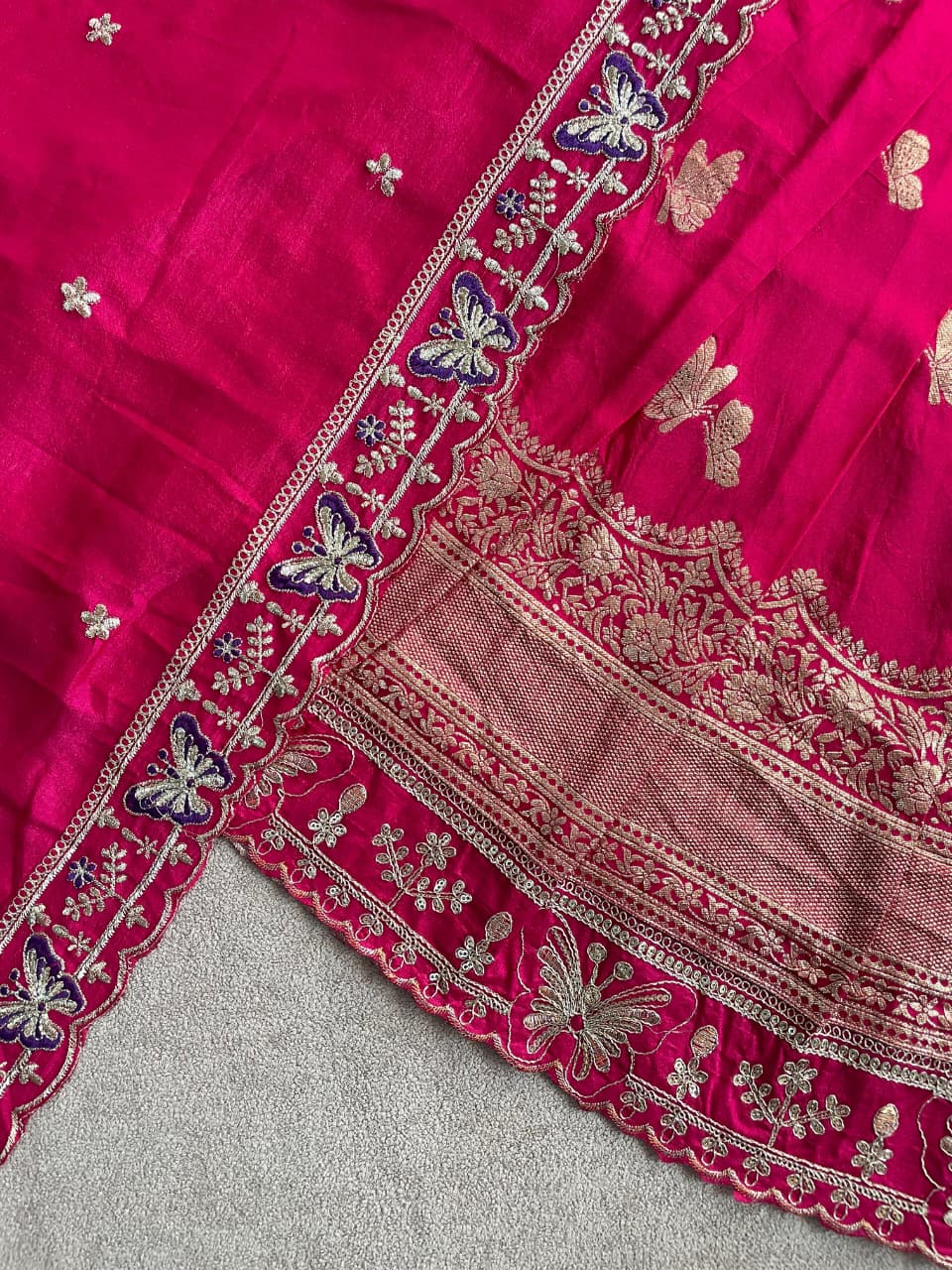 Butterfly Buff Lehengha-Choli & Dupatta | Sky nora