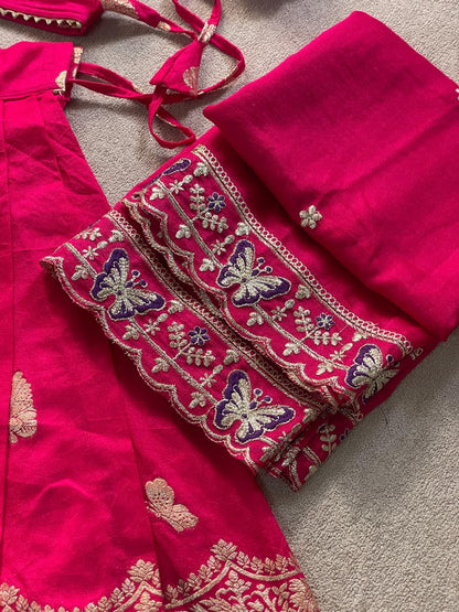 Butterfly Buff Lehengha-Choli & Dupatta | Sky nora