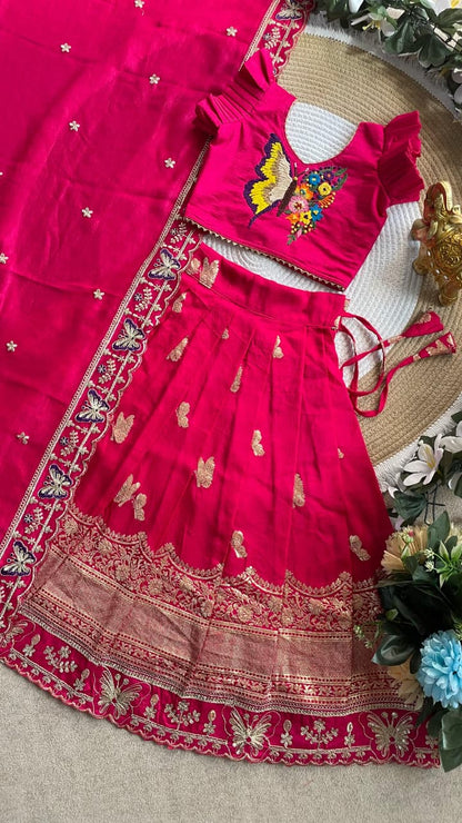 Butterfly Buff Lehengha-Choli & Dupatta | Sky nora