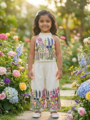 Floral Dream Kids Summer Set  &  Little Garden Princess Outfit