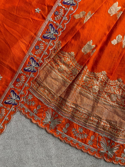 Butterfly Buff Lehengha-Choli & Dupatta | Sky nora