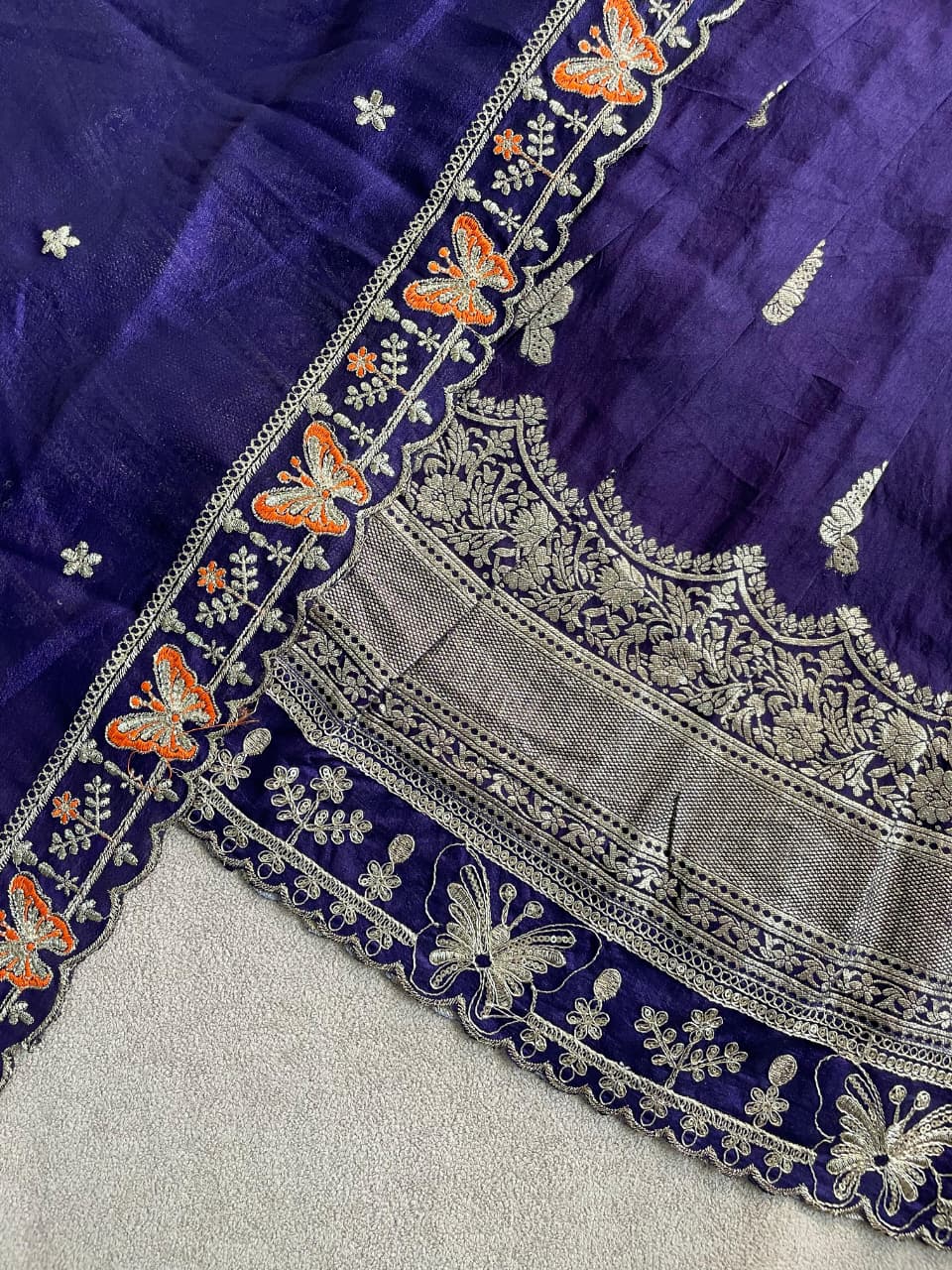 Butterfly Buff Lehengha-Choli & Dupatta | Sky nora