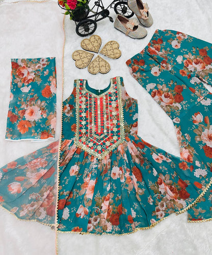 EMBROIDERY SARARA AND DUPATTA