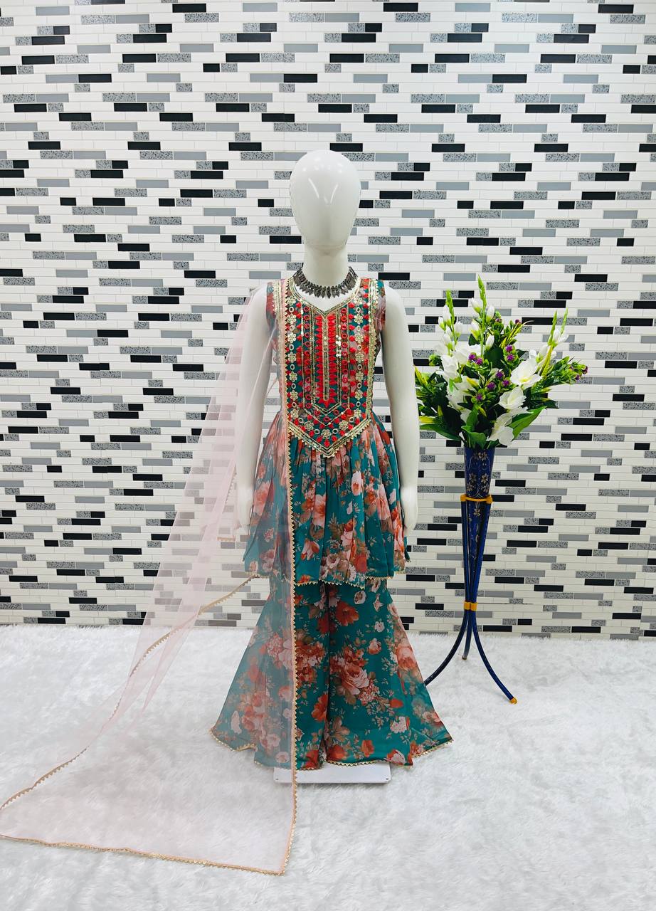 EMBROIDERY SARARA AND DUPATTA