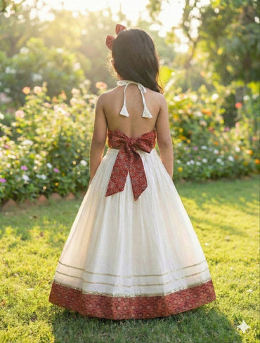 Festive Special Designer Halter Neck Outfit & Classic Ethnic Celebration Wear for Kids